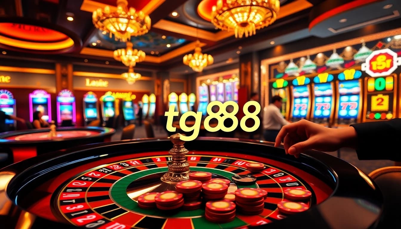 Experience the thrill of gambling at tg88 with vibrant casino tables and exciting gameplay.