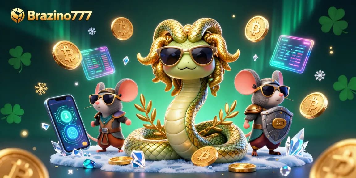 Engage with Brazino777 gaming thrills through interactive 3D elements and vibrant crypto motifs.