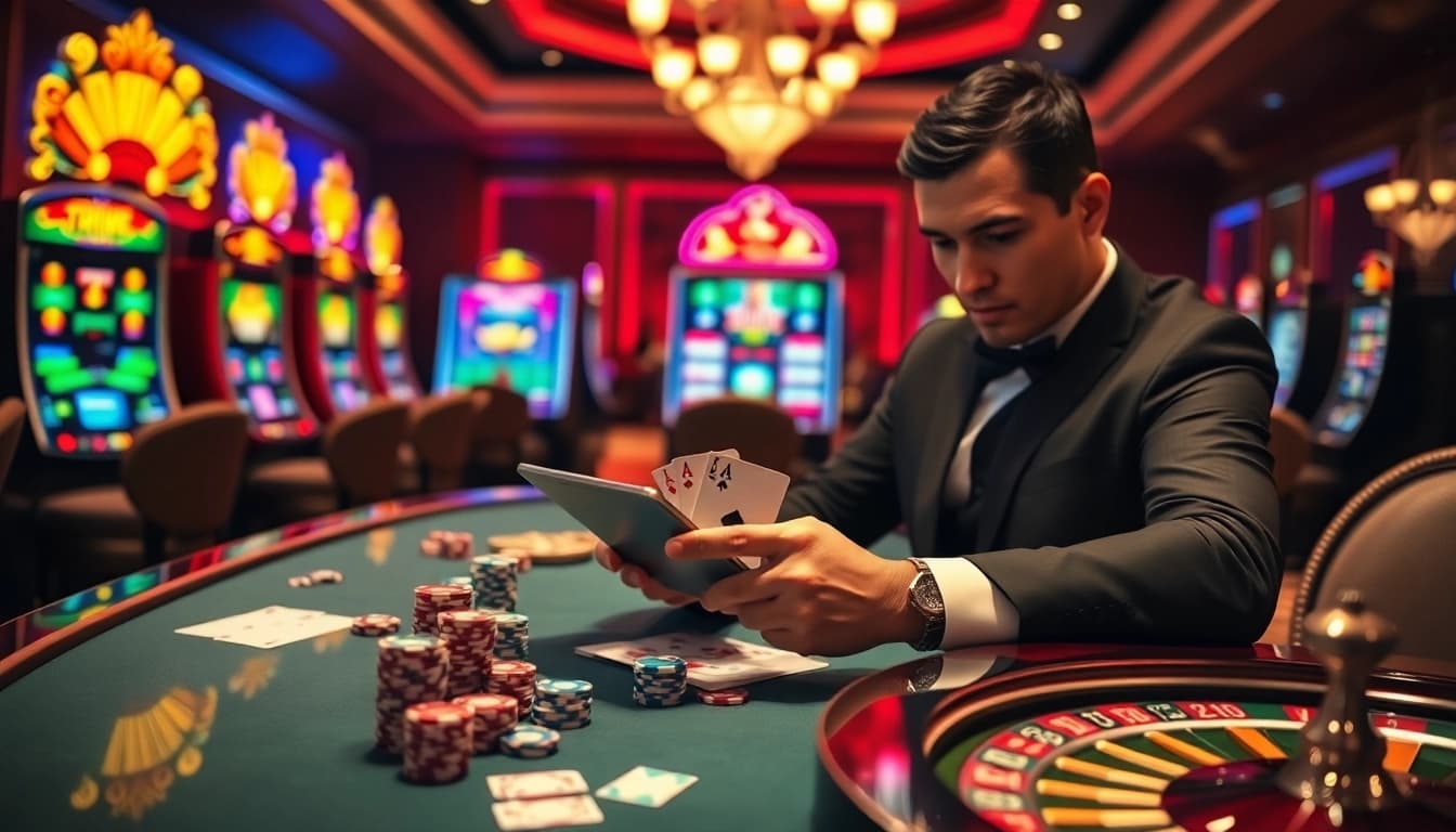Engage with the excitement of login rajatoto88 while playing at a luxurious casino table.