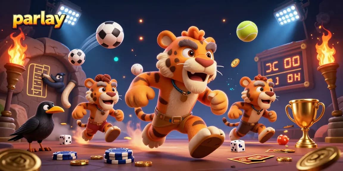 Engage in parlay betting with thrilling sports action among iconic prehistoric characters.