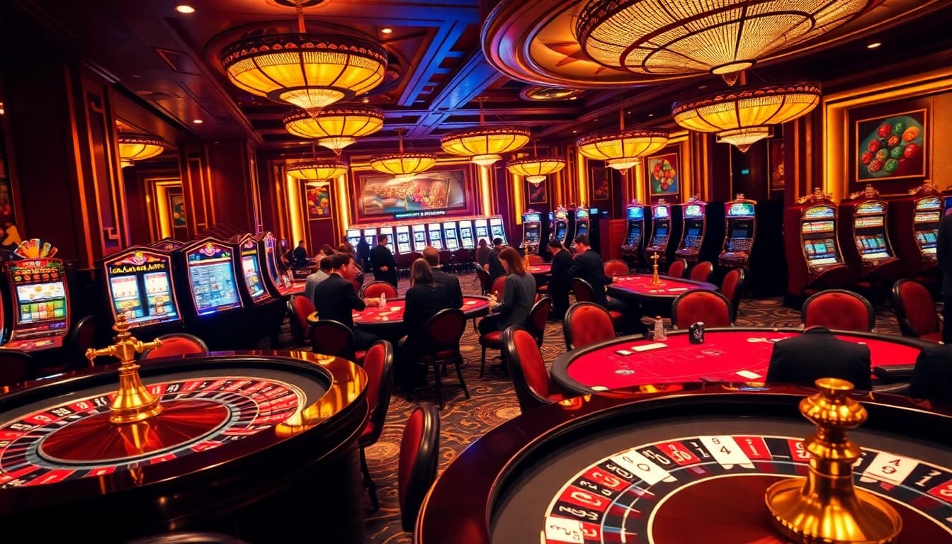 Experience the thrill of live gambling action at Clubmastersgg.com with vibrant casino scenes.