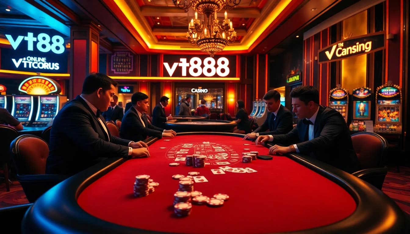 Experience the thrill at vt88 with exciting casino games and vibrant gambling atmosphere.