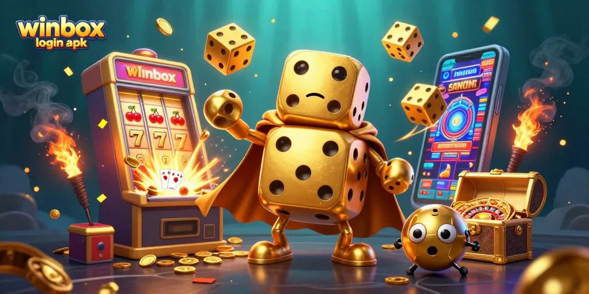 Winbox login apk: access mobile gaming with vibrant casino elements and gameplay excitement.