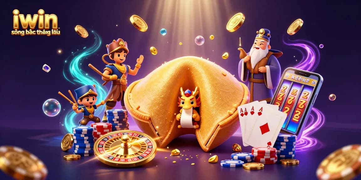 Play exciting casino games at iwin sòng bạc thượng lưu with golden coins and vibrant elements.