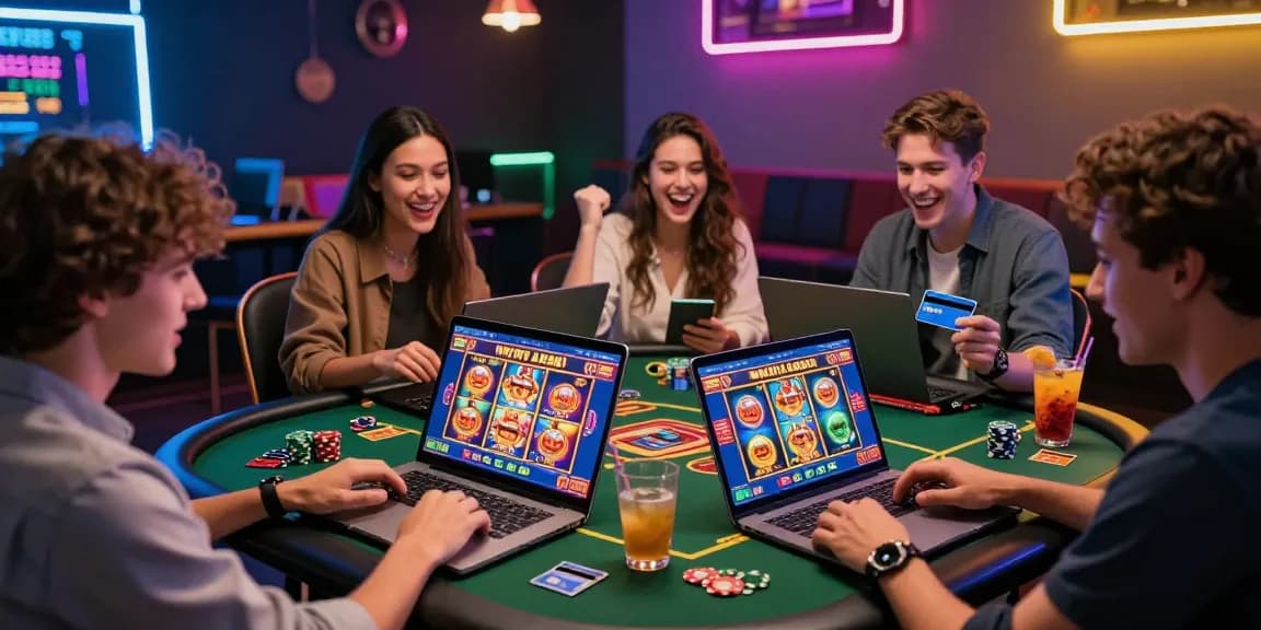 Players enjoying online gaming at credit card casinos showcasing excitement and vibrant visuals https://crownwoods.org.uk.