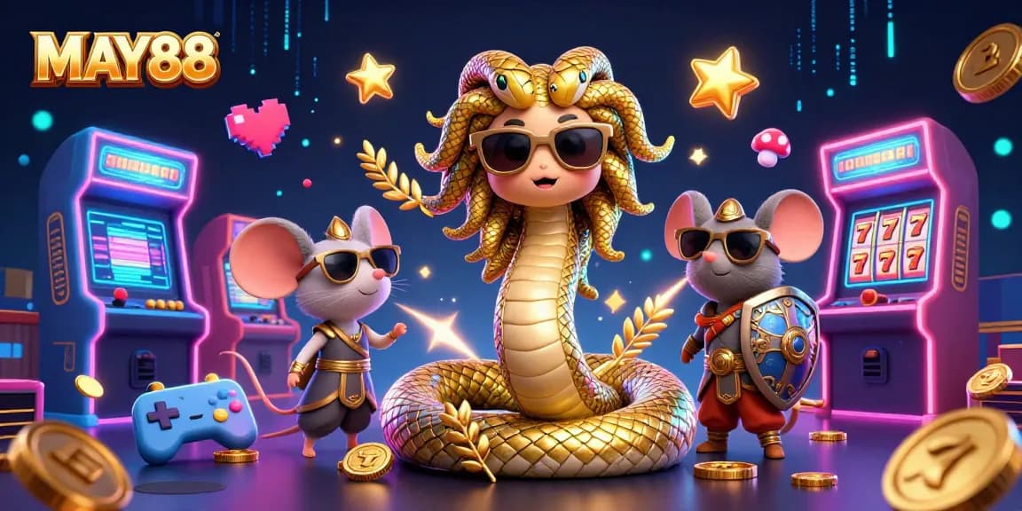 MAY88 offers a vibrant casino experience with Medusa and arcade elements engaging players in dynamic gameplay.