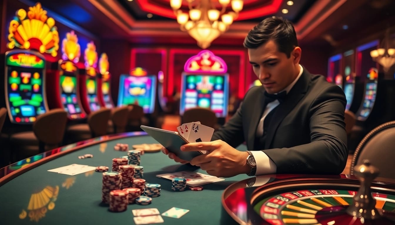 Engage with the excitement of login rajatoto88 while playing at a luxurious casino table.