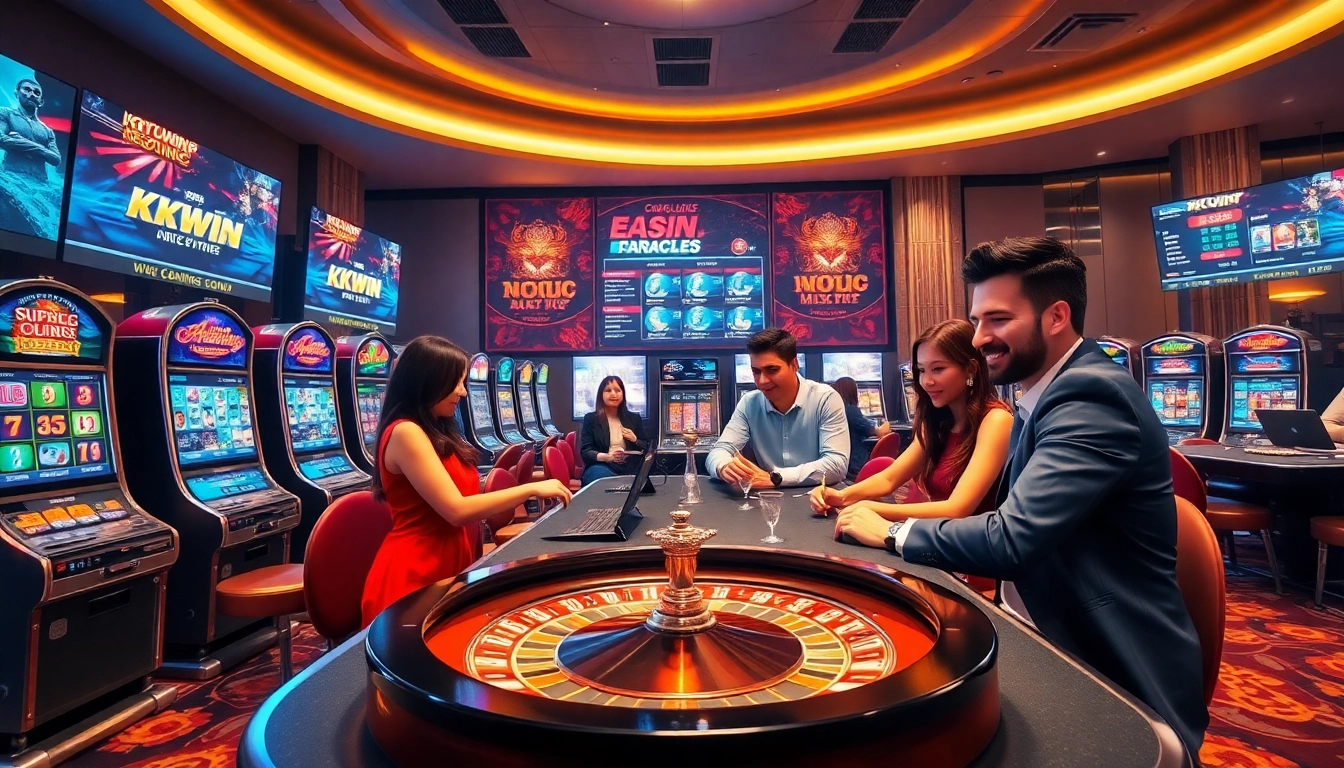 Experience excitement at kkwin.com with dynamic slot machines and a vibrant roulette scene.