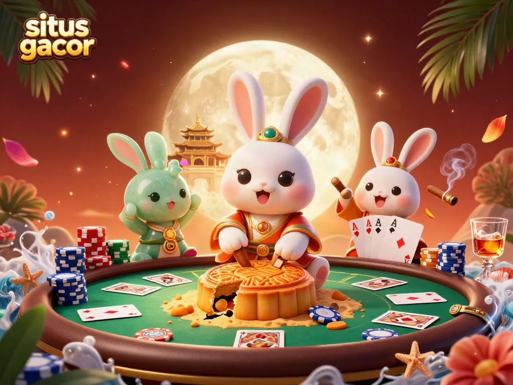 Memenangkan situs gacor dengan karakter kelinci bulan dan unsur kasino yang mendebarkan.