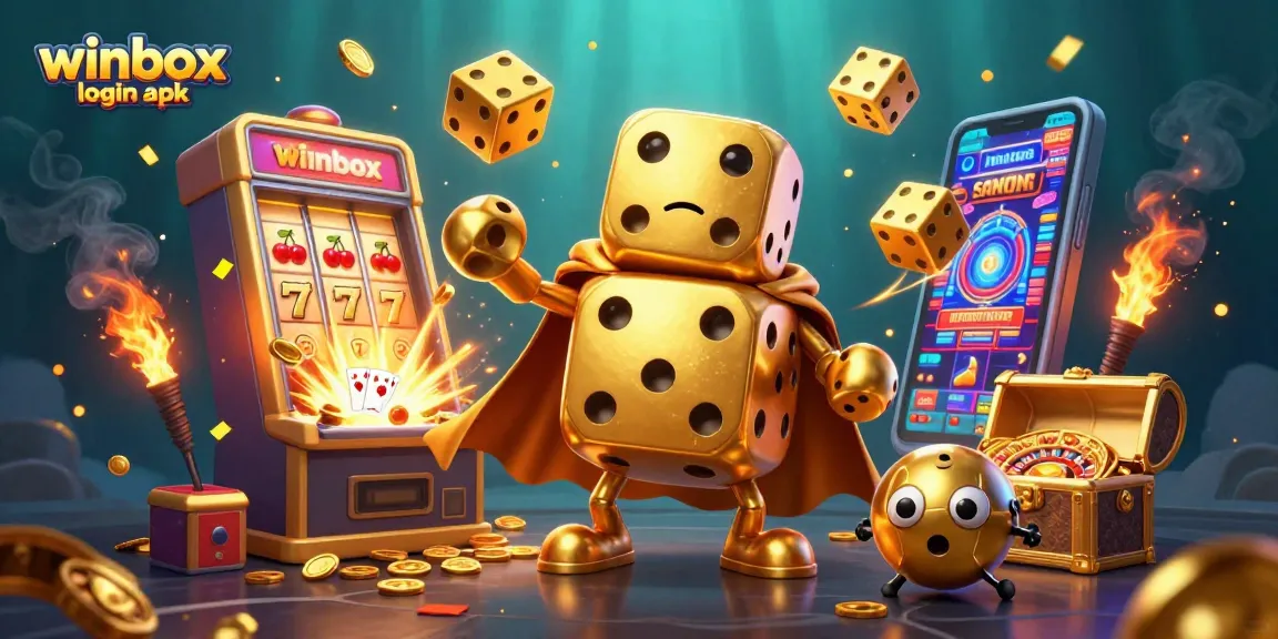 Winbox login apk: access mobile gaming with vibrant casino elements and gameplay excitement.