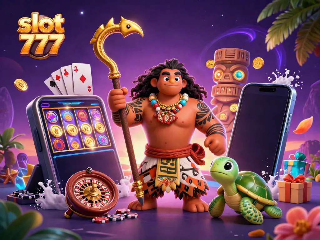 Slot 777 menampilkan dewa demi 3D bersama set slot game yang menarik.
