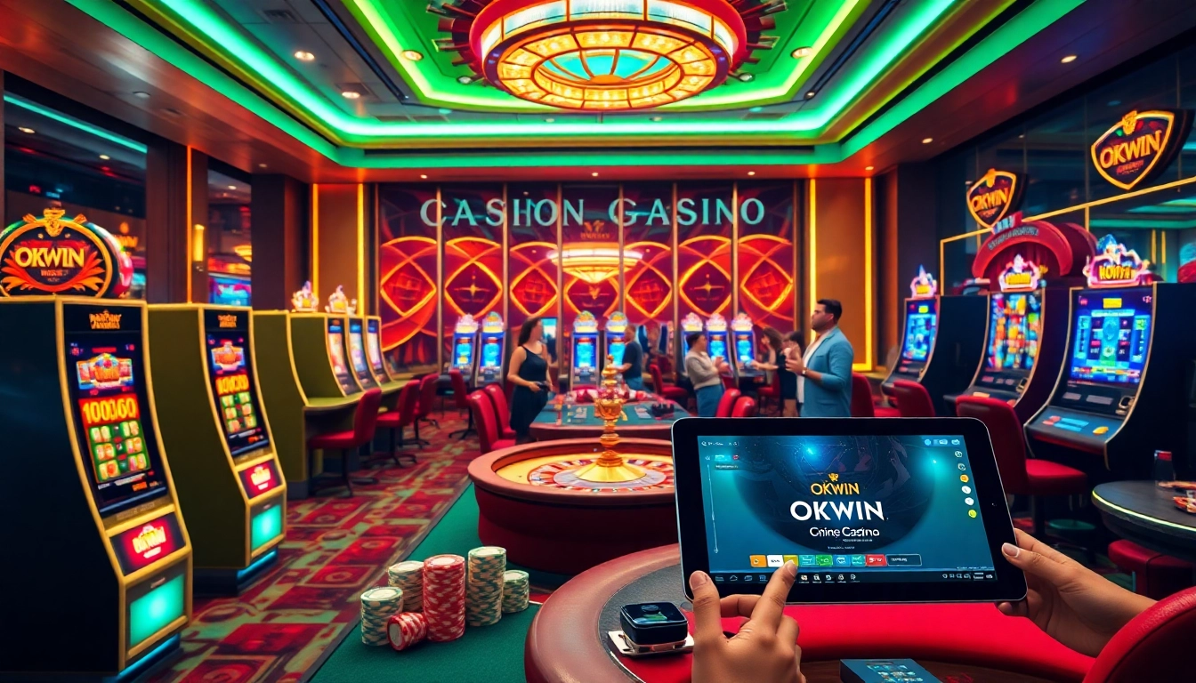Experience thrilling moments at Nhà Cái OKWIN with vibrant casino games and modern betting interfaces.