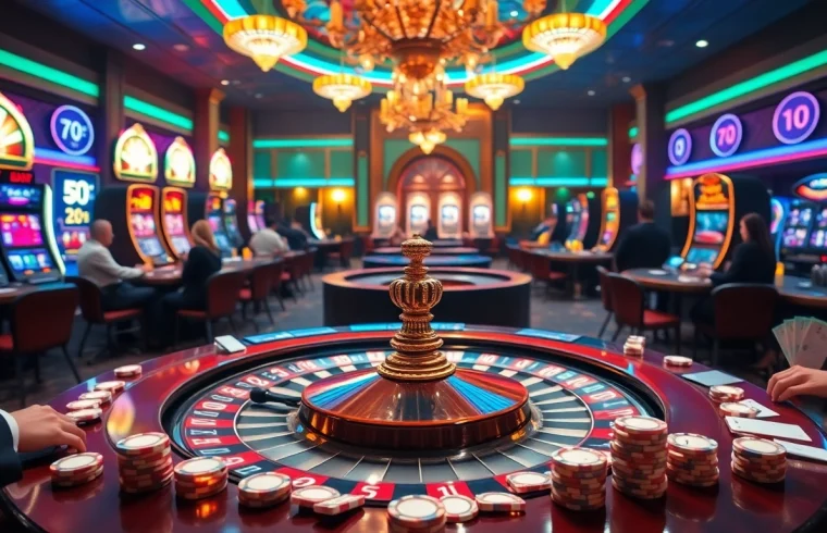 Engaging players at a luxurious casino table showcasing Man88's thrilling gaming experience.
