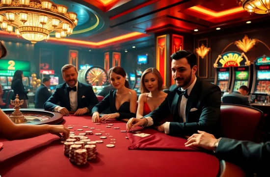 Experience the thrill of BK8 เว็บตรง with professional players enjoying high-stakes poker.