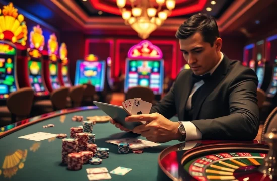 Engage with the excitement of login rajatoto88 while playing at a luxurious casino table.