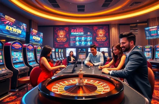 Experience excitement at kkwin.com with dynamic slot machines and a vibrant roulette scene.