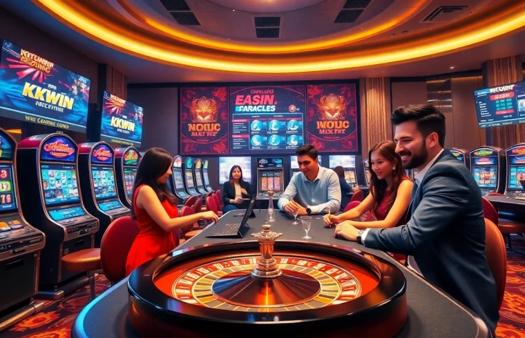 Experience excitement at kkwin.com with dynamic slot machines and a vibrant roulette scene.