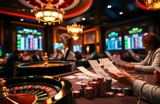 Engaging trend analysis of tỷ lệ bóng đá Ý with betting slips and casino elements.