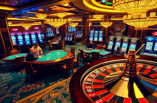 Experience the thrill of high-stakes gaming at kk55.group with vibrant casino elements.