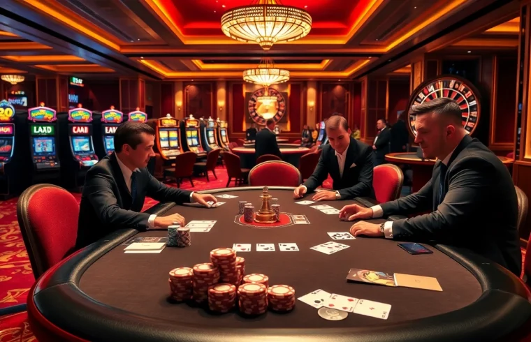 התנסו בפוקר בהימור גבוה ובמכונות מזל צבעוניות, המייצגות את מהות ההימור.