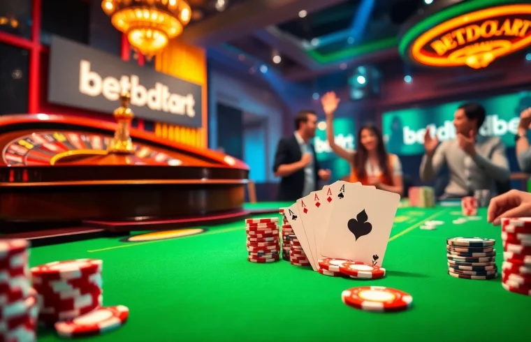 Engaging casino experience showcasing vibrant betting elements at betbdt.art.