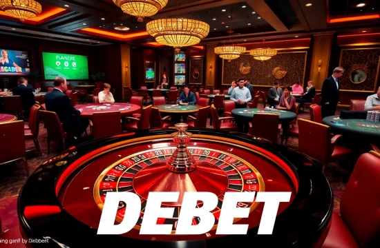 Experience the thrill of DEBET with sophisticated casino gameplay and elegant surroundings.