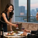 Intimate İstanbul Escort experience in a luxurious hotel suite.